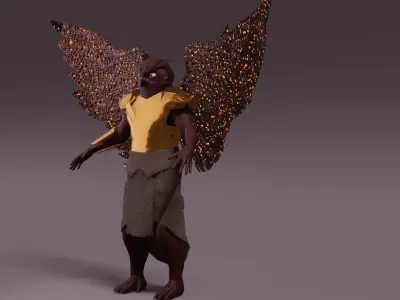 Owl man  3D model