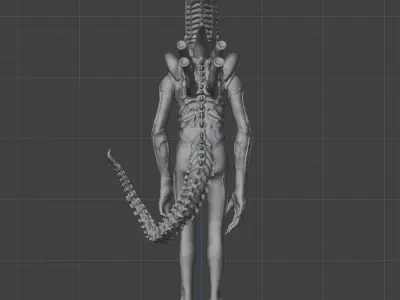 Xenomorph 3D Print Model Big Chap Inspired 1979 Alien 3D print model