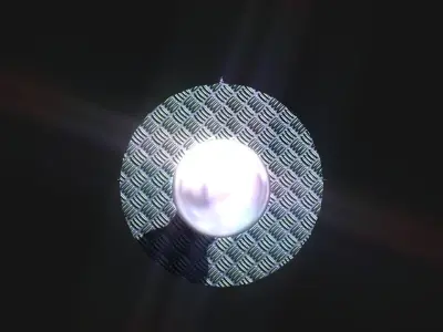 Auto Beam Space Cannon Low-poly 3D model