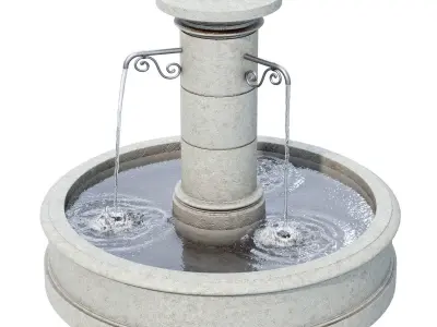 Campania - Avignon Fountain 3D model