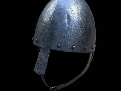 Norman Helmet Low-poly 3D model