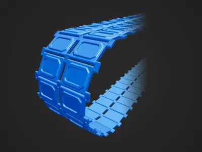 10 Tank Tracks 3D model