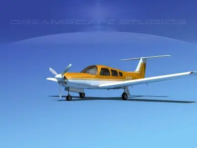 Piper PA-28R-201 Arrow III V10 3D model