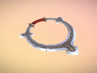 Fantasy Armory - Chakram 01 Low-poly 3D model