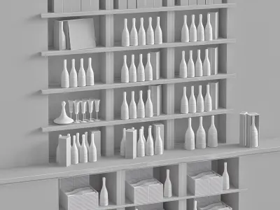 Champagne Philliponnat Collection PART A 3D model