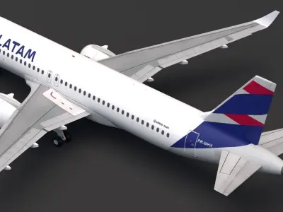 Latam Airlines A320 3D model
