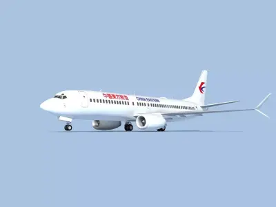 Boeing 737-800 Max China Eastern 3D model
