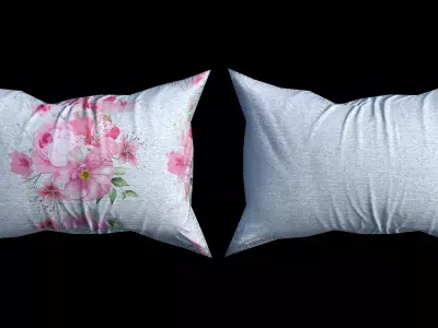 Low Poly Pillow Game Ready Free low-poly 3D model