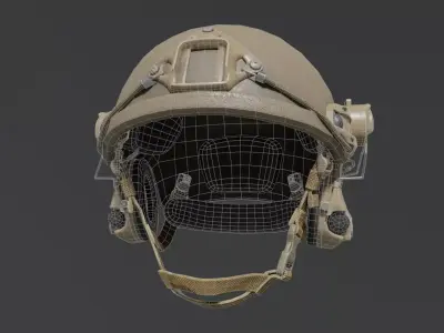 Tactical helmet Ops-Core Low-poly 3D model