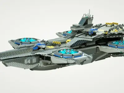 LEGO Airship 3D model