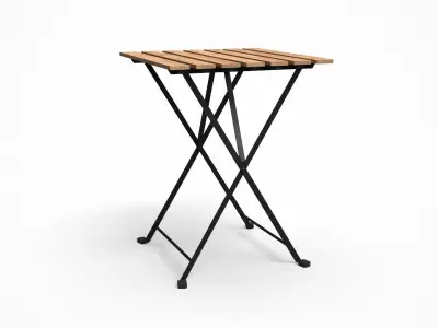 TARNO table black Low-poly 3D model