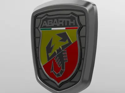 abarth logo 3D model