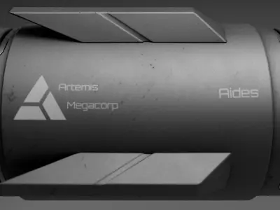 Rocket Aides Low-poly 3D model