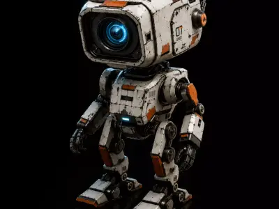 Cinematic Sci Fi Industrial Robot GameReady 3D model