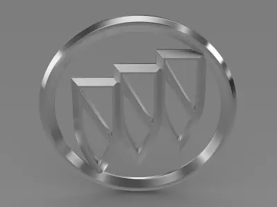 Buick logo 3D model