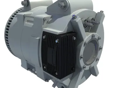 3D Metalic Alternator 3D model