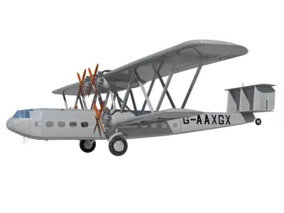 HandleyPage HP42 3D model