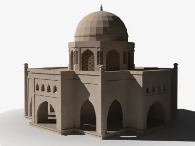 Arab x45 Low-poly 3D model