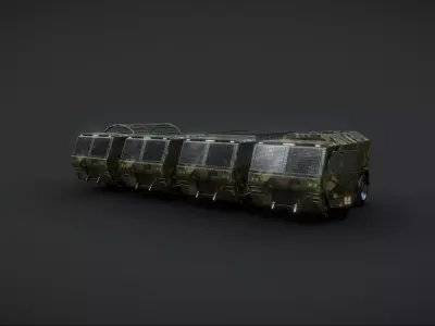 Modular Military Convoy Truck Pack 3D model