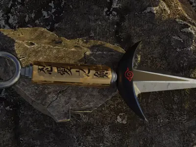 Stylized Minato Kunai  3D model