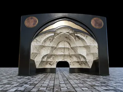muqarnas round 3D model