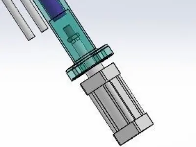 Simple cylinder driving institutions 3D model