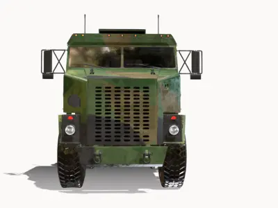 Oshkosh M1070 HET Low-poly 3D model