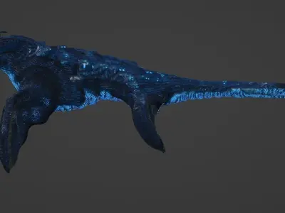 High Poly Sea Dragon 3D model 3D model