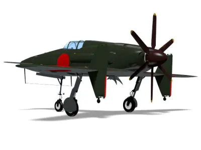 Kyusyu J7W1 Shinden 3D model