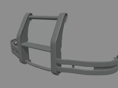 Bull Bar Low-poly 3D model