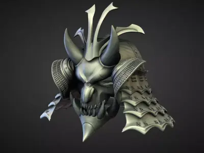 HELMET8 high and low poly Low-poly 3D model