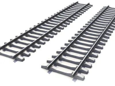 RailRoad way 3D model