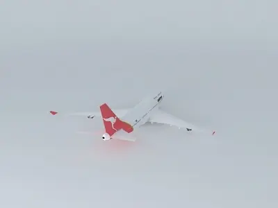 Qantas 747-400 Free 3D model