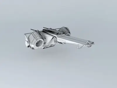 XH Scout Space reconnaissance helicopter class Free 3D model