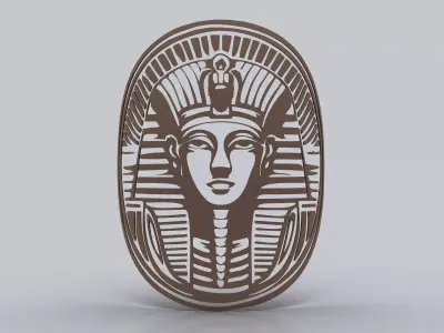 Egyptian Symbols - 054 - B - Topology Low-poly 3D model