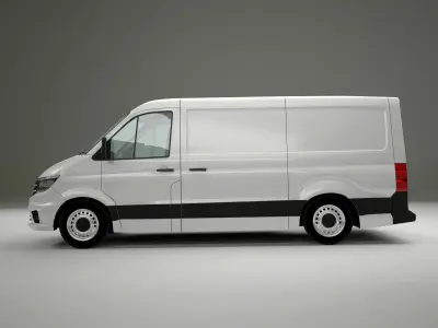 European design panel van Crafter low roof 3D model