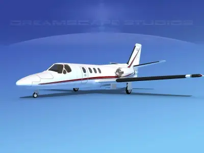 Cessna 500 Citation I V11 3D model