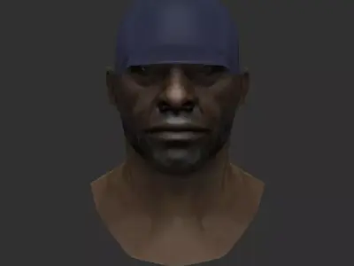 Johny man wearing cap 3D model