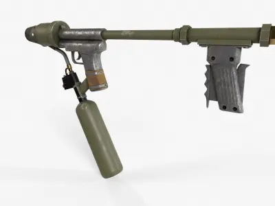 Flamethrower 3D model shop