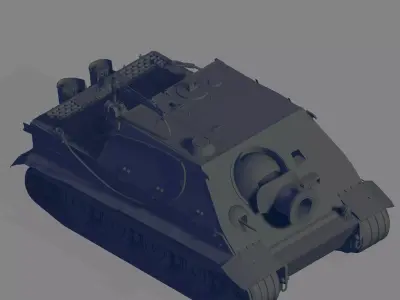 38 cm Sturmmorser 3D model
