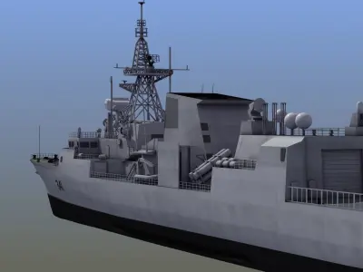 Halifax Class Frigate 3D model