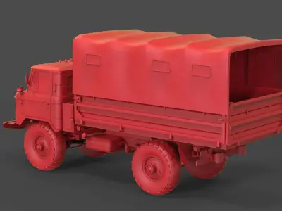 Gaz 66 Tend 3D print model