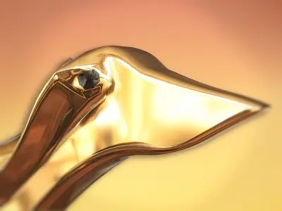 -Bird- pendant jewelry - coulomb 3D model