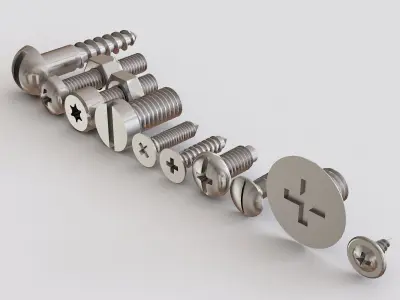 Nuts Bolts and Screws vol 03 3D model