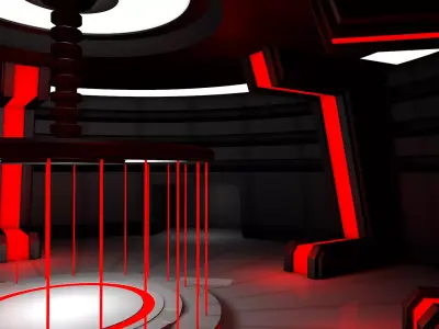 Sci Fi Room 3D model 86
