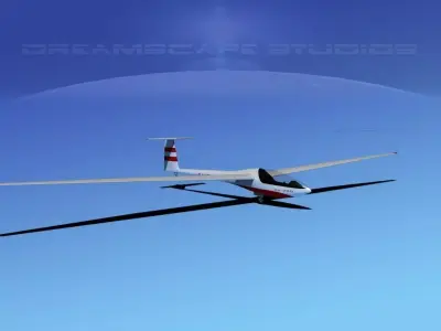 Glaser Dirks DG-200 17 Mtr Sailplane V02 3D model