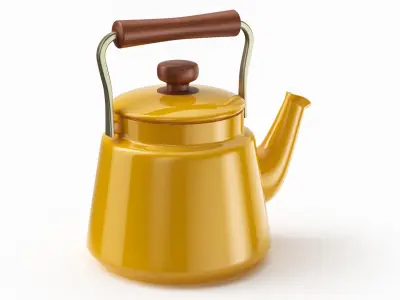 Teapot Low Poly 3D Model