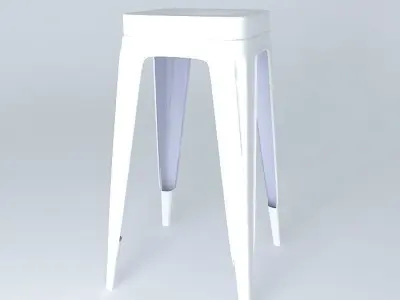 Barstool All Metal Free 3D model