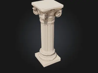 Corinthian Elegance  Classical Beauty in Architectural Detail 3D model