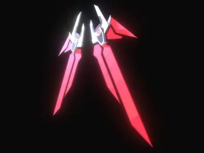 Mechanic Wing Low-poly 3D model